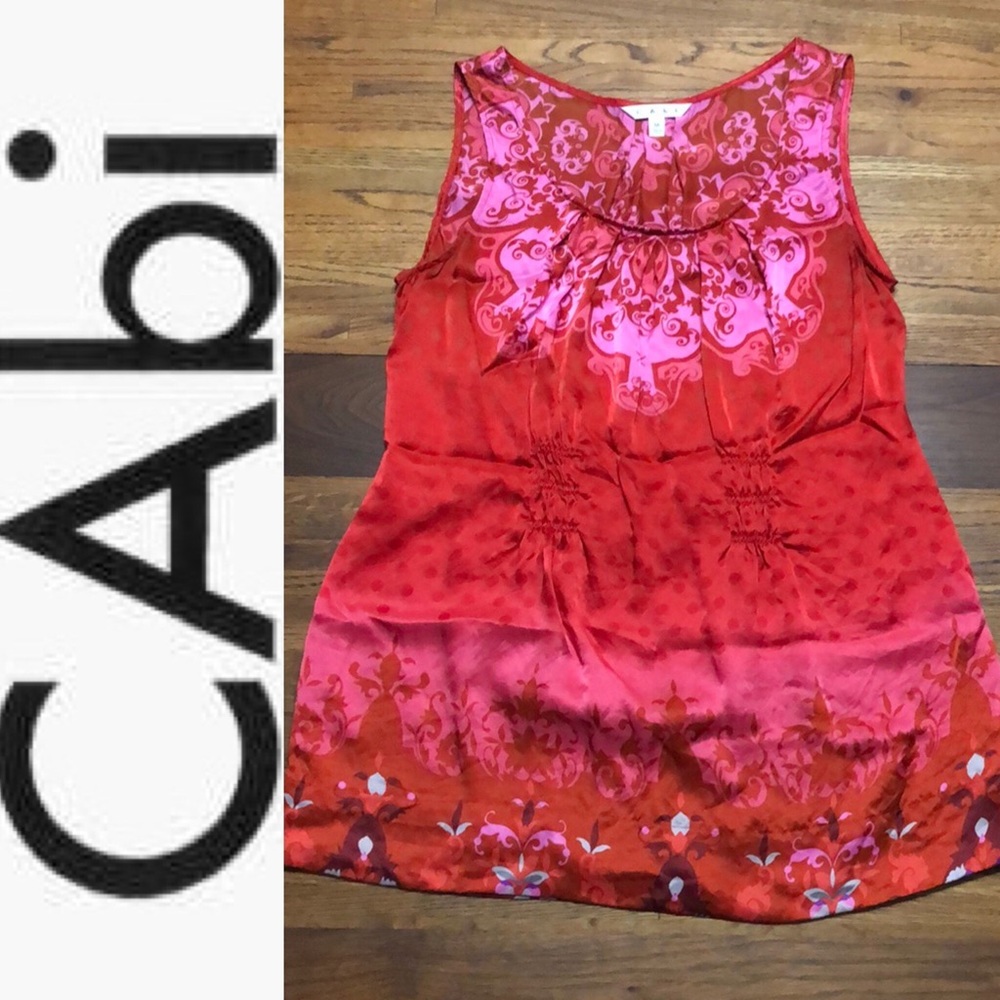CAbi True Love Red Silk Tank #627